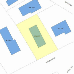 555 Watertown St, Newton MA 02460-1320 plot plan