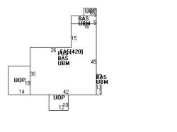 45 Sewall St, Newton MA 02465-2612 floor plan