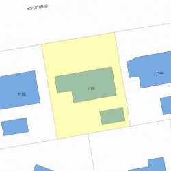1150 Boylston St, Newton MA 02464-1015 plot plan