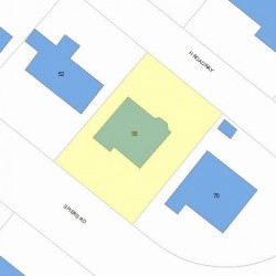 58 Spiers Rd, Newton MA 02459-3711 plot plan
