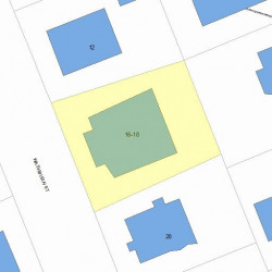 18 Washburn St, Newton MA 02458-1304 plot plan