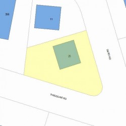 25 David Rd, Newton MA 02459-2711 plot plan