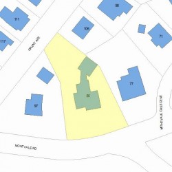 85 Montvale Rd, Newton MA 02459-1362 plot plan