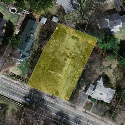 186 Concord St, Newton MA  02462-1314 aerial view