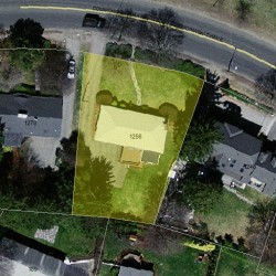 1256 Commonwealth Ave, Newton MA 02465-2911 aerial view