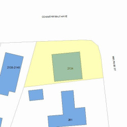2134 Commonwealth Ave, Newton MA  02466-1903 plot plan