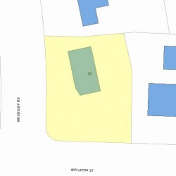 70 Woodcliff Rd, Newton MA 02461-1806 plot plan