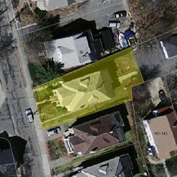 58 Harvard St, Newton MA 02460-2003 aerial view