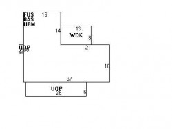 76 Clinton St, Newton MA  02458-1234 floor plan