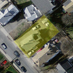 148 Chapel St, Newton MA  02458-1308 aerial view