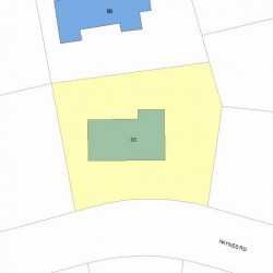 68 Haynes Rd, Newton MA  02459-2765 plot plan