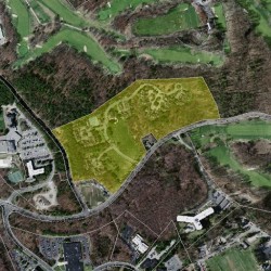 233 Nahanton St, Newton MA  02459-2909 aerial view