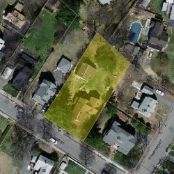 55 Pine St, Newton MA  02466-1115 aerial view