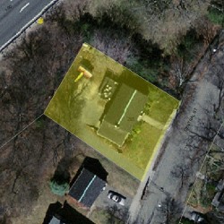 295 Central St, Newton MA  02466-2202 aerial view