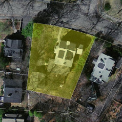 52 Berwick Rd, Newton MA 02459-2132 aerial view