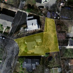 15 Normandy Rd, Newton MA  02466-2513 aerial view
