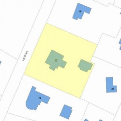 62 Vista Ave, Newton MA 02466-2811 plot plan