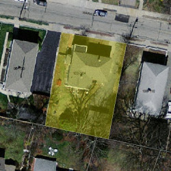 102 Warwick Rd, Newton MA 02465-1746 aerial view