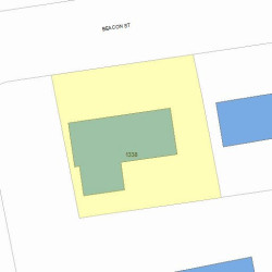 1338 Beacon St, Newton MA 02468-1727 plot plan
