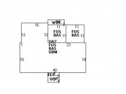 198 Woodward St, Newton MA 02468-2006 floor plan