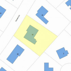 52 Sharpe Rd, Newton MA 02459-3054 plot plan