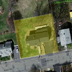 33 Indiana Ter, Newton MA  02464-1314 aerial view