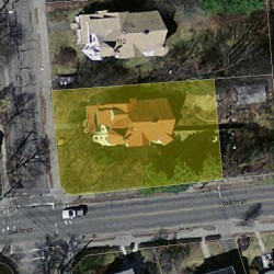 116 Harvard St, Newton MA 02460-2232 aerial view