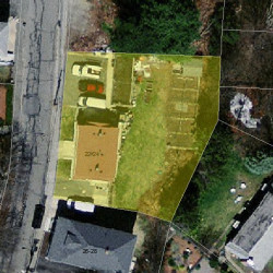 22 Mechanic St, Newton MA 02464-1414 aerial view