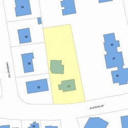 57 Jackson St, Newton MA 02459-2511 plot plan