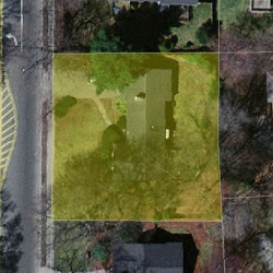 680 Walnut St, Newton MA 02459-1418 aerial view