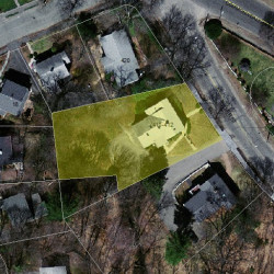 410 Fuller St, Newton MA  02465-2824 aerial view