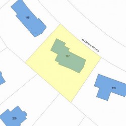 157 Baldpate Hill Rd, Newton MA 02459-2853 plot plan