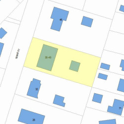 38 Bemis St, Newton MA 02460-1103 plot plan