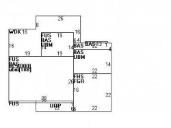 48 Woodward St, Newton MA  02461-1512 floor plan