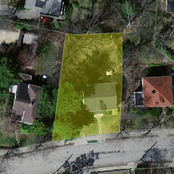 45 Moreland Ave, Newton MA  02459-2114 aerial view