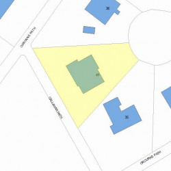 41 Callahan Path, Newton MA  02459-3620 plot plan