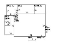 45 Moreland Ave, Newton MA  02459-2114 floor plan