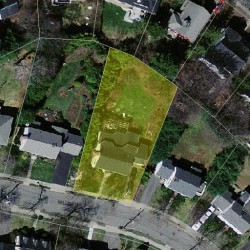 55 Miller Rd, Newton MA  02459-2435 aerial view