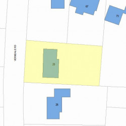 20 Verndale Rd, Newton MA  02461-2114 plot plan