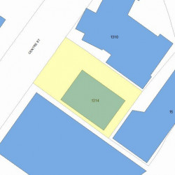 1314 Centre St, Newton MA 02459-2444 plot plan