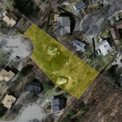 24 Wilson Cir, Newton MA  02461-1111 aerial view