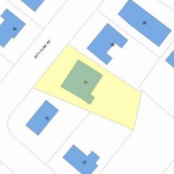 95 Esty Farm Rd, Newton MA 02459-3606 plot plan