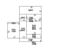 372 Parker St, Newton MA  02459-2605 floor plan