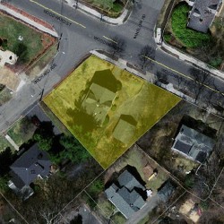 208 Woodward St, Newton MA 02468-2006 aerial view