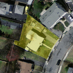 28 Edward Rd, Newton MA 02465-1120 aerial view