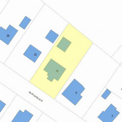 15 Fair Oaks Ave, Newton MA  02460-1216 plot plan