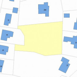 292 Ward St, Newton MA 02459-1221 plot plan