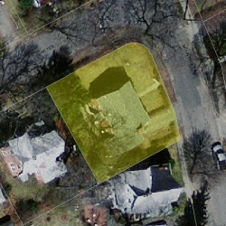 28 Mountfort Rd, Newton MA  02461-1406 aerial view