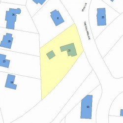 20 Greenlawn Ave, Newton MA  02459-1713 plot plan