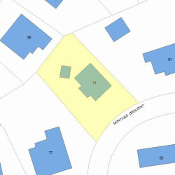 71 Montvale Rd, Newton MA 02459-1362 plot plan